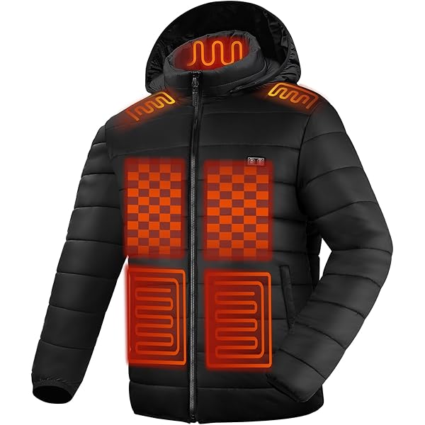 Bitlyle Heated Jacket for Women, Winter Heating Coat Slim Fit Coat